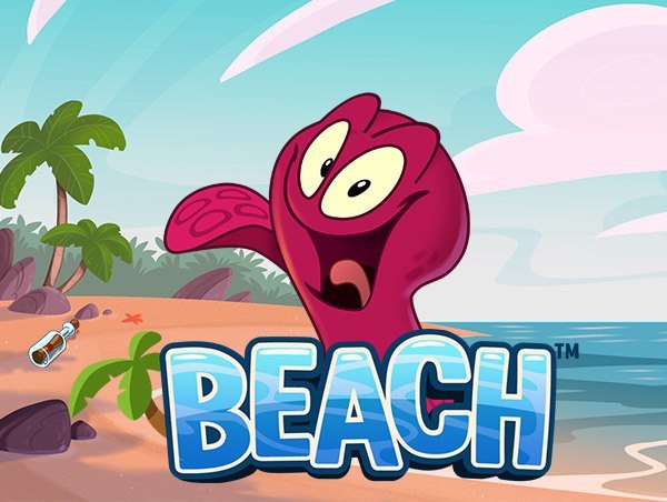 Beach online slot logo