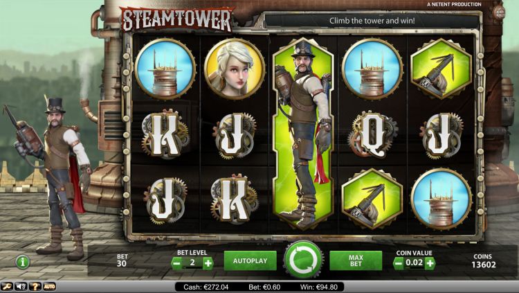 Steam Tower Netent recensie big bonus win