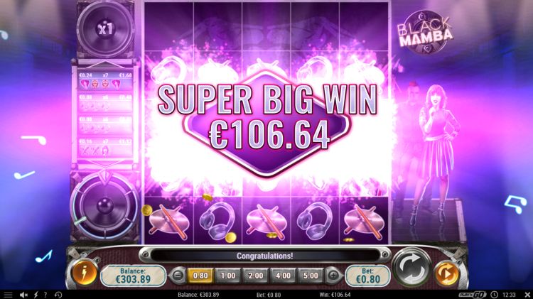 Black mamba play n go slot super big win