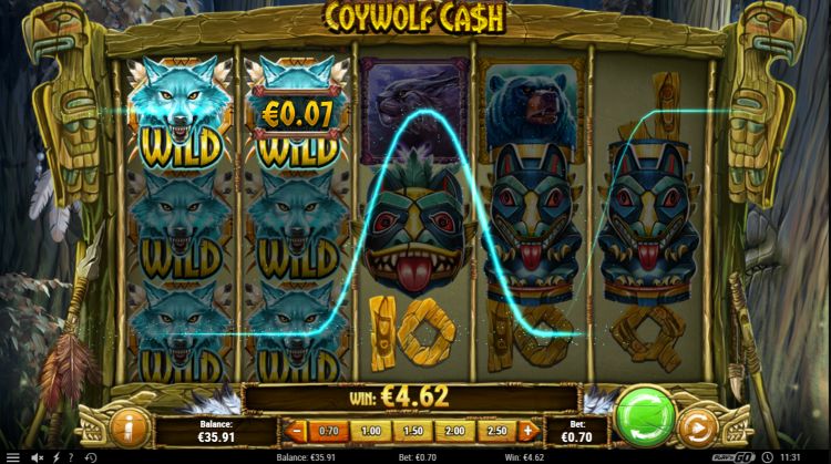 Coywolf Cash play'n Go slot win