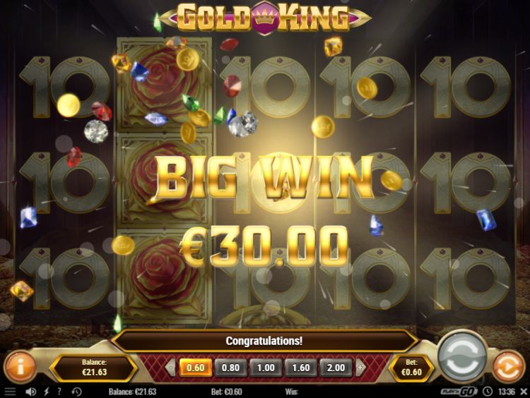 Gold King slot review big win 2