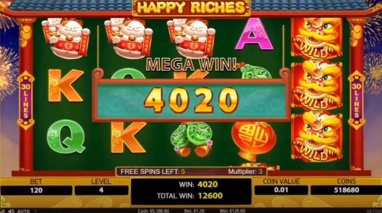 netent_happy-riches-gokkast review mega win