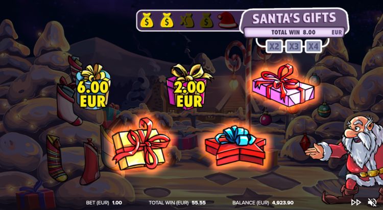Santa vs Rudolf bonus feature slot