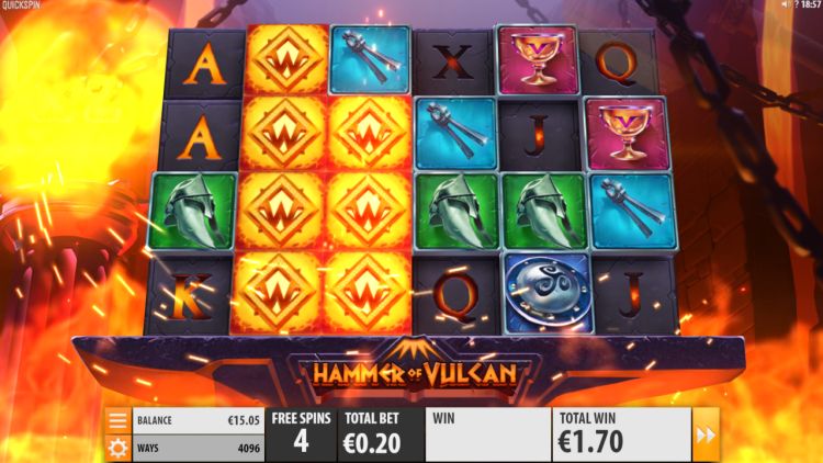 hammer-of-vulcan-slot review Quickspin free spins