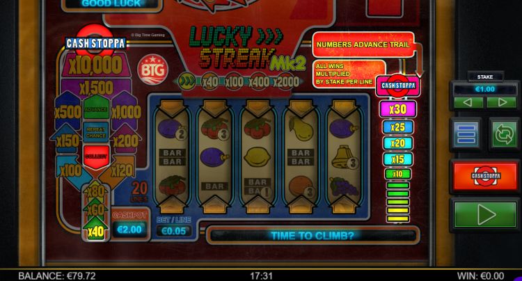 Lucky Streak mk2 big time gaming