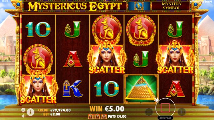 Mysterious-Egypt-slot-bonus trigger