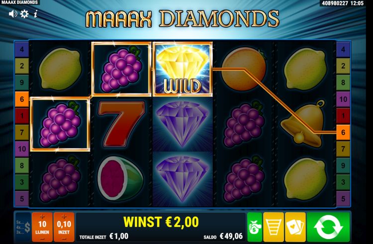 Maaax Diamonds gokkast gamomat review
