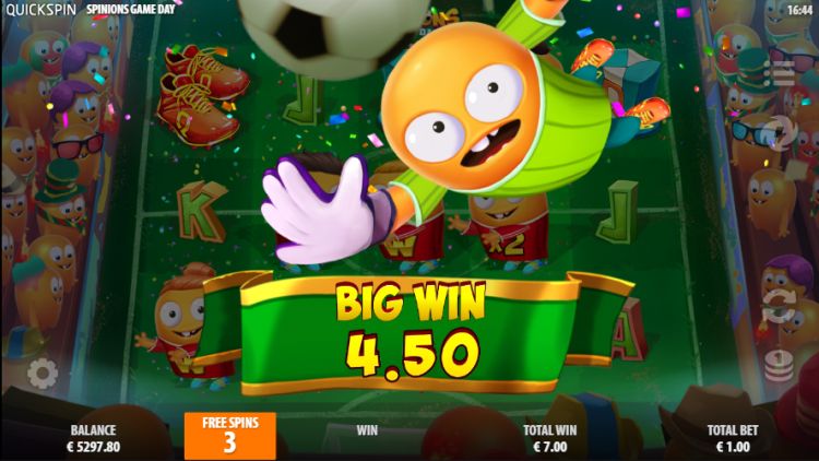 Spinions Game Day Quickspin online slot review