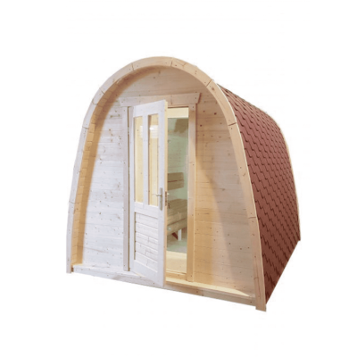 Pod sauna zonder voorportaal